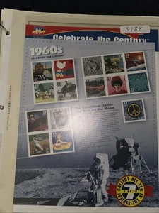 1960s Celebrate The Century Series 7 of 10 USPS Collection Stamp 1999 New Sealed - Picture 1 of 2
