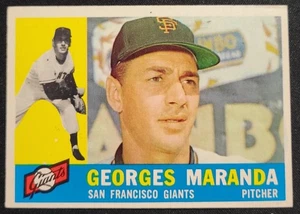 GEORGES MARANDA 1960 TOPPS #479  RC ROOKIE SAN FRANCISCO GIANTS - Picture 1 of 2