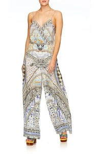 Camilla Size M Lost in a Dream Jumpsuit Wide Leg 100% Silk Cocktail - Picture 1 of 12