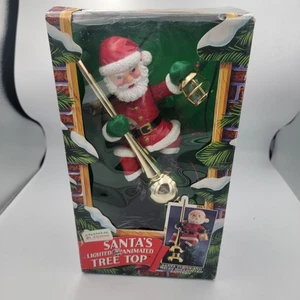 Árbol animado iluminado Mr. Christmas Santa 1994 de colección Top Works - Imagen 1 de 7