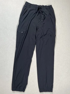 Pantalones forrados de lana negros Eddie Bauer para mujer talla 8 bolsillos senderismo aire libre Gorpcore Foto 1 de 4