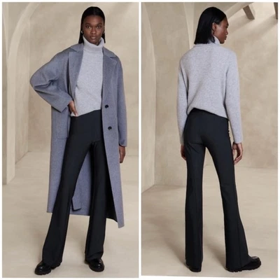 Pantalón Banana Republic Ramira Bi-Stretch Acampanado Azul Marino 12 Foto 1 de 4