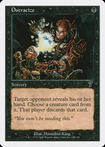 Ostracize NM/M 7th Seventh Black Sorcery Mtg Magic Englisch Regular  - Bild 1 von 1