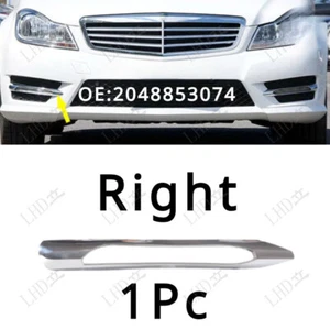 1 Pc Right Bumper Outer Grille Chrome Trim For 2012-15 Mercedes W204 C250/300~ - Picture 1 of 5