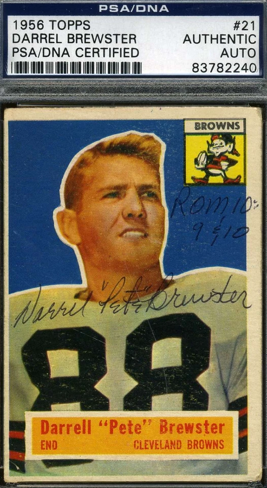 Darrel Brewster 1956 Topps Signed Psa/dna Certified Authentic Autograph - Image 1 of 1