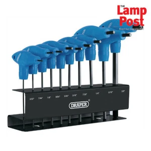 Draper 33871 T-Griff Imperial Sechskant Inbusschlüssel Set 10 Stück Sechskant mit Rack - Bild 1 von 3