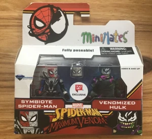 Minimates Spider-Man Maximum Venom Symbiote Spider-Man and Venomized Hulk - Picture 1 of 3
