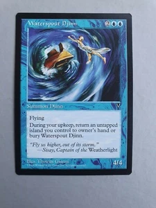 Waterspout Djinn, MTG Visions (1997), Uncommon Blue Creature VNM - Picture 1 of 2