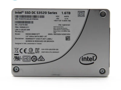 Intel DC S3520 1.6TB SSD 2.5" SATS III Solid State Drive SSDSC2BB016T7 6Gb/s - Image 1 of 2