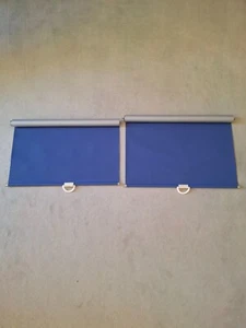 2 Velux Rollos/Haltekrallen GGL 206, Hitzeschutz, blau, gebraucht - Bild 1 von 7