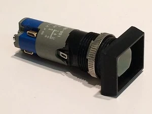 RS 338-951 ILLUMINATED RECTANGULAR PANEL CONTROL PUSH SWITCH DOUBLE POLE fbb14b - Picture 1 of 3