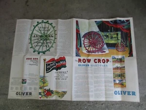 OLIVER TRACTOR FARM EQUIPMENT SALES COMPANY FLYER EARLY 1930'S      22" X 34''+ - Picture 1 of 13