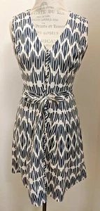NWT Tracy Reese Plenty Ashley Black White Belted Cotton Dress $128 Size 6 - Picture 1 of 5