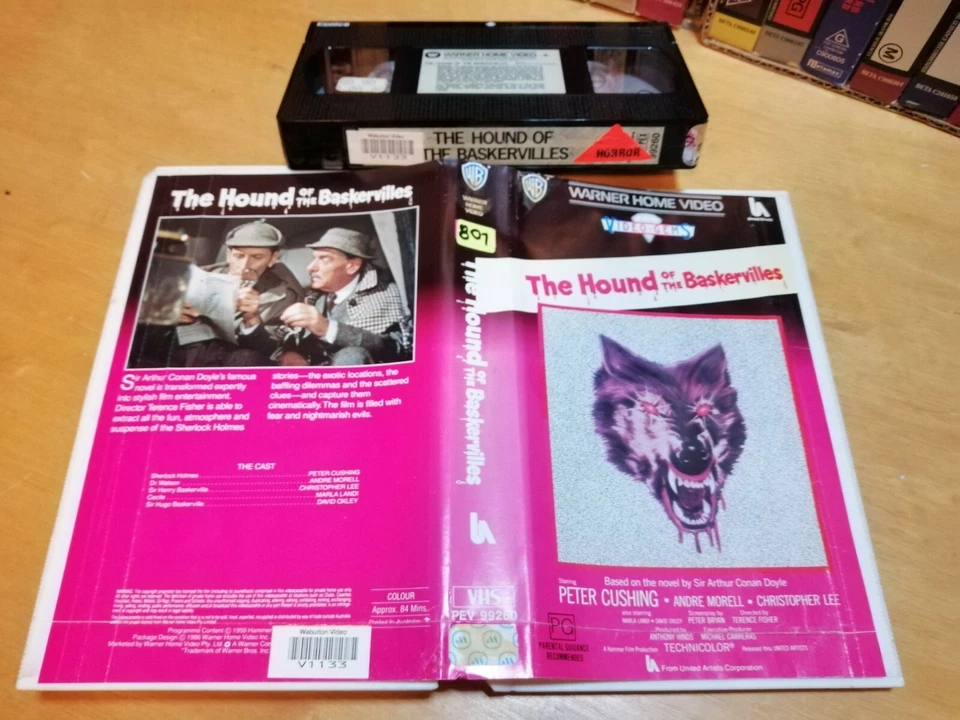 THE HOUND OF THE BASKERVILLES (1959) - RARE Warner 80's Australian Issue HORROR - Image 1 of 1