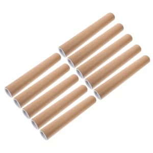10 Pcs Paper Mailing Tube Poster Holder Wrapping Supply Travel - Picture 1 of 12