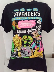 Marvel The Avengers Earth's Mightiest Super Heroes Vivid-Color Tee-Shirt Medium - Picture 1 of 3