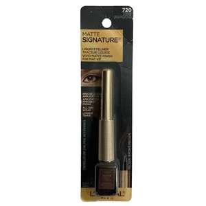 L'Oreal 720 Geige Liquid Dip Eyeliner Matte Signature Waterproof Precision Point - Picture 1 of 6