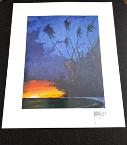 Marko Mavrovich Lithograph Sunset Island Art How Sweet It Is 10x12 - Picture 1 of 4