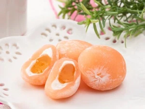 Daifuku Mochi Arroz Pastel Melocotón Crema NÉCTAR Bebida Caramelo Snack Comida Japón 100 g - Imagen 1 de 14