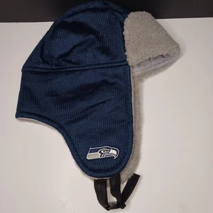NFL Team Apparel Seattle Seahawks YOUTH Wintermütze Cap Trapper Beanie Ohrenklappen - Bild 1 von 6