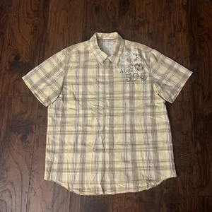 Aeropostale Button Up - Yellow Plaid - XL - Picture 1 of 6