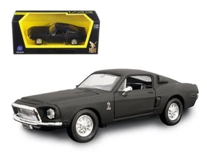 Ford Mustang Shelby GT500 KR 1968 nero opaco 1/43 modellino auto pressofuso da cartello stradale - Foto 1 di 1