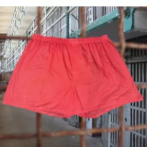 Boxer arancione prigione intimo comodo flessibile Hanes taglia 2XL XXL - Foto 1 di 4