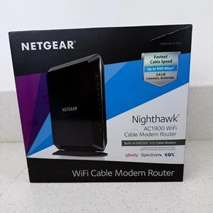 NETGEAR C7000-100NAR AC1900 WiFi Cable Modem Router Open Box - Bild 1 von 6