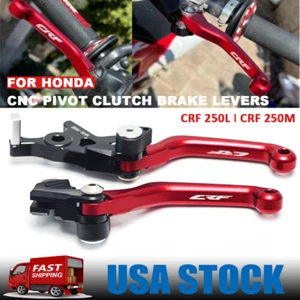 CRF CNC Pivot Clutch Hand Brake Levers Kits For HONDA CRF250L/250L Rally CRF250M - Picture 1 of 12