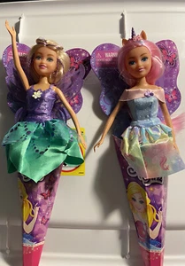 2 ZURU SPARKLE GIRLZ CONE DOLLS NEW Purple Left Wing Is Torn - Picture 1 of 11
