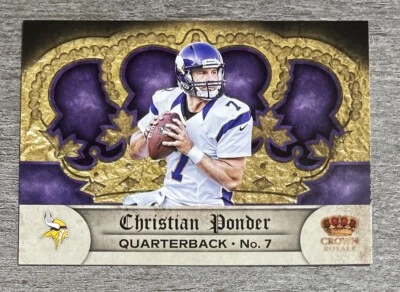 Christian Ponder 2012 Crown Royale Vikings #91 *G482* - Image 1 of 2