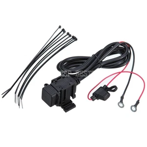 12v Motorbike Motorcycle Waterproof USB Charger Power Socket Adapter Outlet - Picture 1 of 7