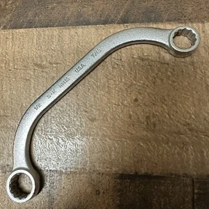SK Hand Tools H1416 SAE 1/2" x 7/16" 12 Point Half Moon Wrench USA - Picture 1 of 4