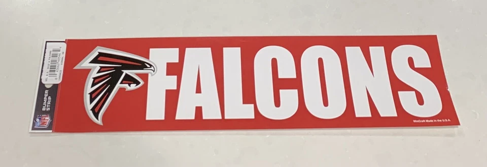 Pegatina de parachoques Atlanta Falcons 12 pulgadas X 3 pulgadas ¡Hecha por WinCraft! Foto 1 de 1