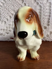 Vintage Napco Basset Hound Dog Bank Ceramic Figurine CL50