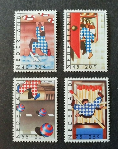 1977 NETHERLANDS NEDERLAND SET CHILD WELFARE KINDERZEGELS VF MNH Cover