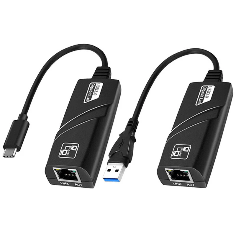Adattatore Convertitore di Rete da USB 3.0 a RJ45 Ethernet LAN 10 100 1000 Mbps - Immagine 1 di 4