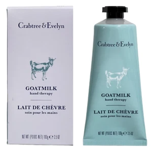 Crabtree & Evelyn GOAT MILK Hand Therapy Cream 3.5oz Shea Butter Sealed Tube Box - Picture 1 of 12