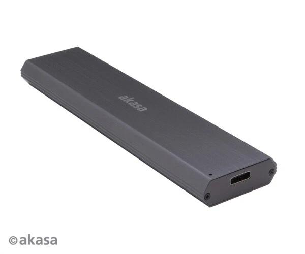 Akasa AK-ENU3M2-03 USB 3.1 Gen 2 Ultra Slim Aluminium Enclosure for M.2 NVMe SSD - Image 1 of 1