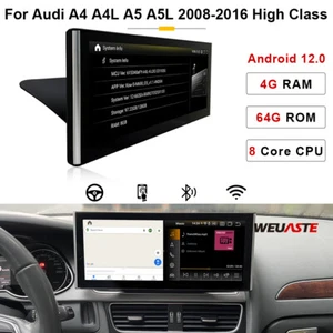Android 12 Car GPS Stereo Multimedia For Audi A4 A4L A5 A5L 2008-16 High Class - Picture 1 of 12