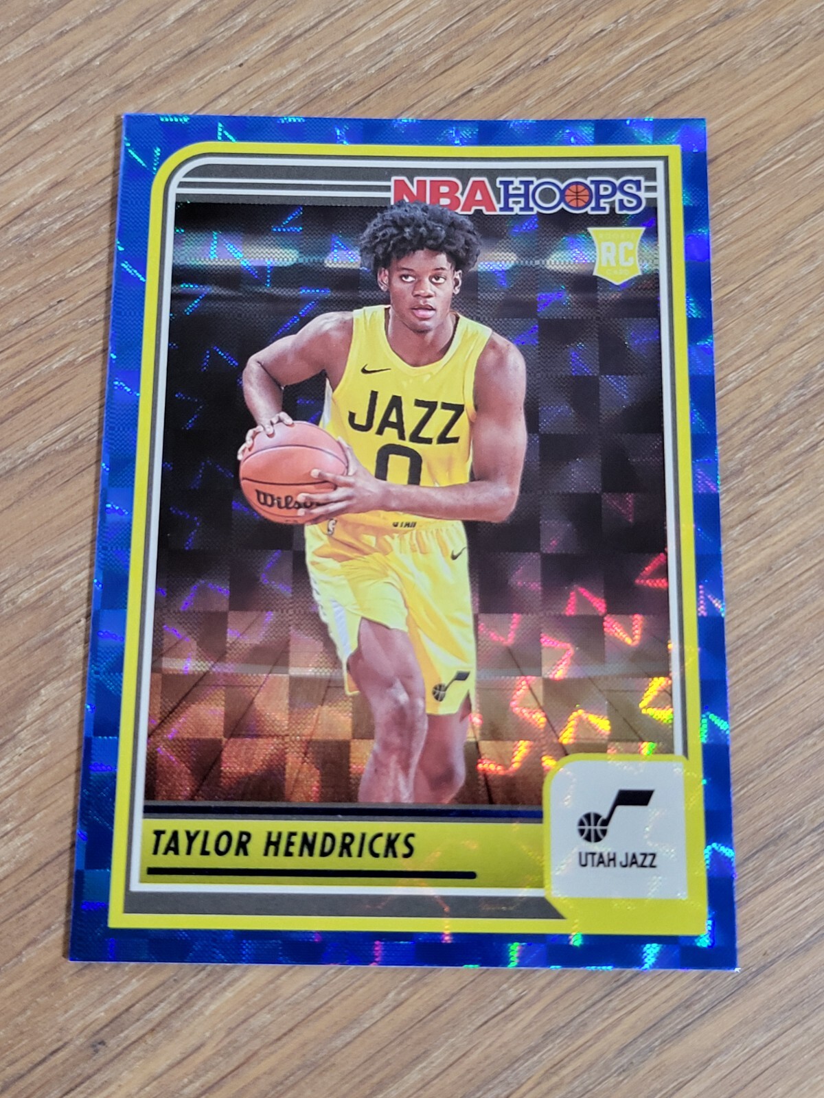 2023-24 Hoops #236 Taylor Hendricks Asia Blue Hyper Rookie Jazz