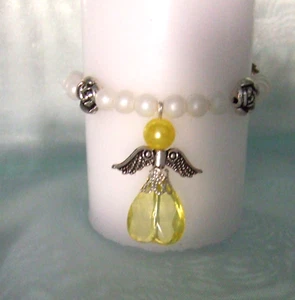 Kommunion Schutzengel Kerzenschmuck Kerzenkränzchen zur Kommunion oder Taufe - Bild 1 von 2