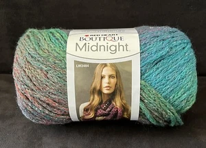 Red Heart Boutique MIDNIGHT Yarn TROPICAL #1951 Blue Green Red, 2.5 oz. Sparkle - Picture 1 of 8