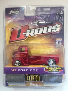 Remolque para carros Ford COE Jada D-Rods '47 1947 Red Wave 1 DieCast paquete agrietado 1/64 - Imagen 1 de 1