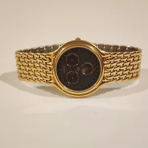 Vintage Men's Movado CERTA Calendar Moonphase Month Day Gold Watch - Picture 1 of 3