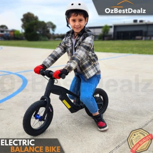 Kids Electric Balance Bike 250 W 24V 12" Bicycle Child E-bike Children No Pedal - Picture 1 of 11