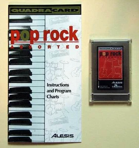Alesis Pop Rock QuadraCard QCard w/Booklet, Case, LIFETIME Warranty QS QSR 2Slot - Picture 1 of 1