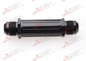 AN -6 AN6 Black Anodised Billet Magnetic Fuel Filter 30 Micron Black - Picture 1 of 4
