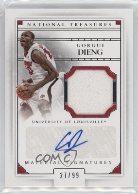 2016 National Treasures Collegiate Material Signatures /99 Gorgui Dieng #77 Auto - Image 1 of 2