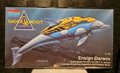 SeaQuest DSV Ensign Darwin 1:12 Model Kit #3603 BOX, INSTRUCTIONS, STICKERS ONLY - Image 1 of 4